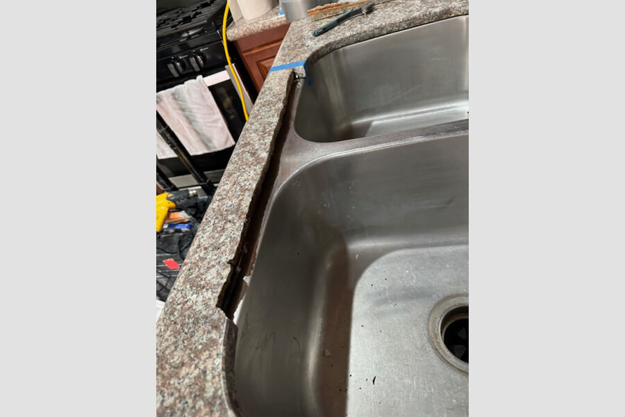 crack chips repair work 001